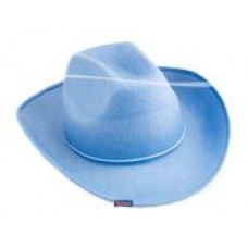 Cowboy hoed vilt licht blauw